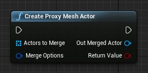 Create Proxy Mesh Actor