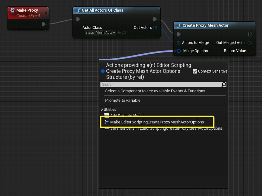 Make an options object