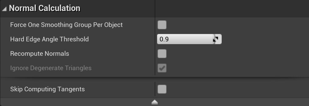 Alembic法线计算选项