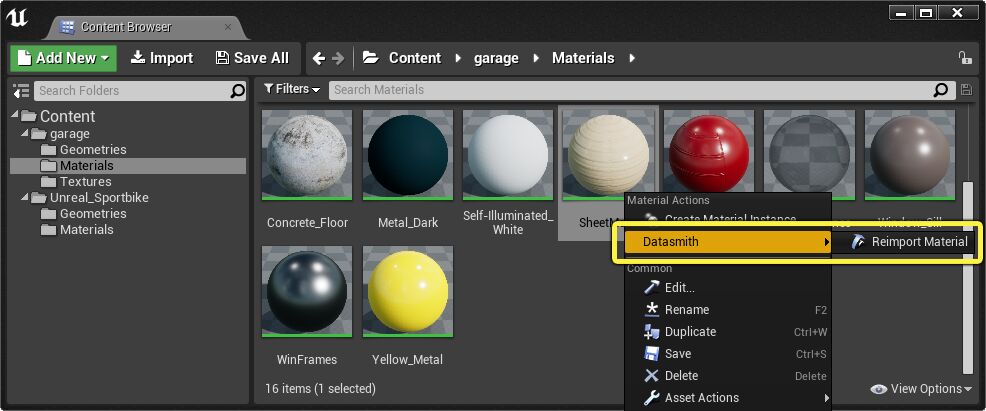 重新导入材质资源