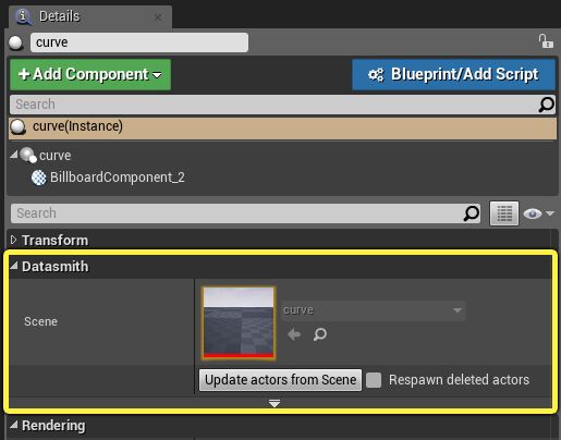 从场景更新Actor（Update Actors from Scene）