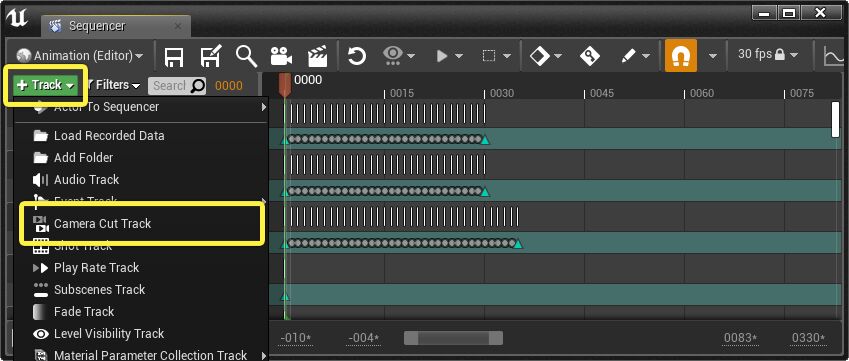 添加摄像机切换轨迹