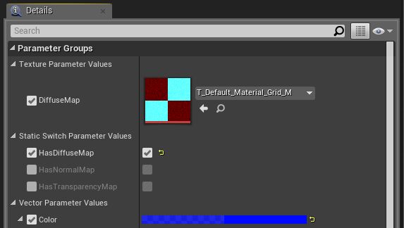 Datasmith_Color实例与纹理贴图