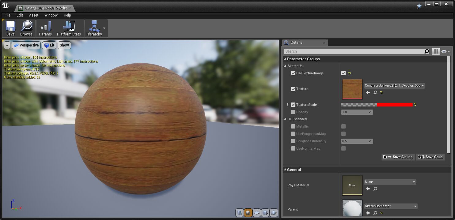 ![Material Instance created by Datasmith