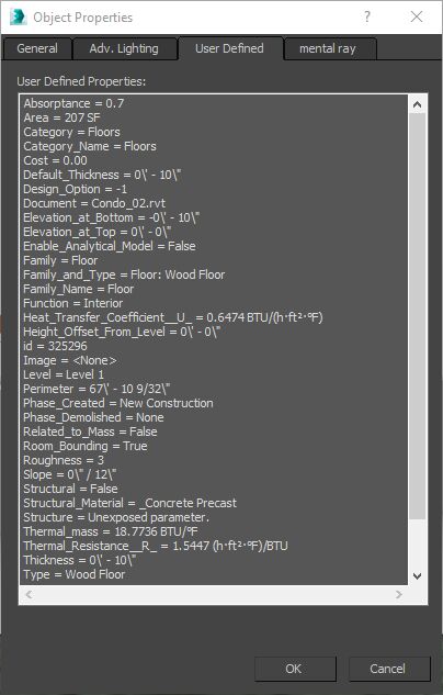 Metadata in 3ds Max User Defined Properties