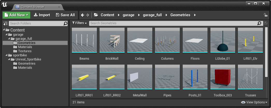 Datasmith生成的静态网格体资源