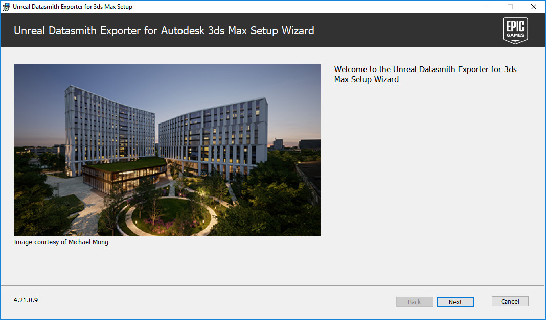 Datasmith Exporter for 3ds Max installer