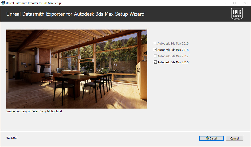 Choose 3ds Max versions