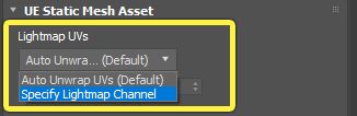 Specify Lightmap Channel
