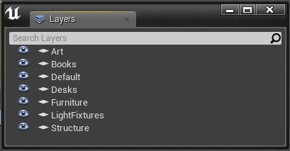 Unreal Engine中的层
