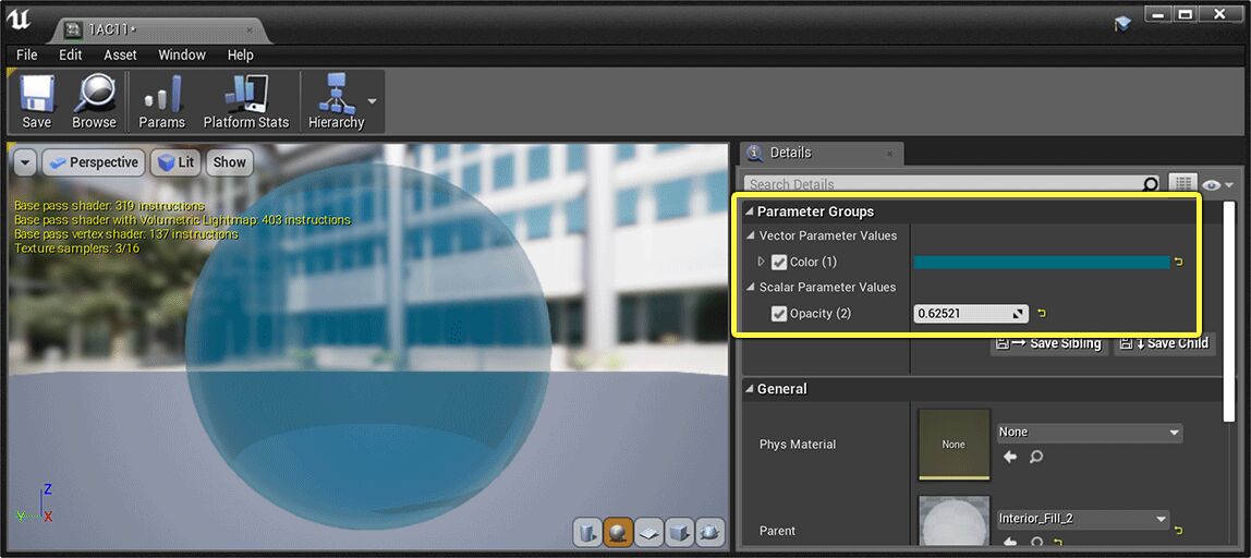 为IFC创建的材质实例
