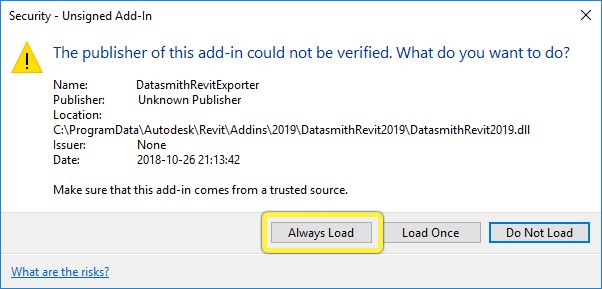Revit security warning
