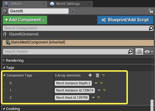 Metadata saved in Component Tags
