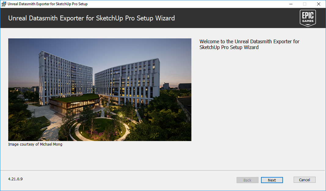 Datasmith Exporter for SketchUp Pro installer