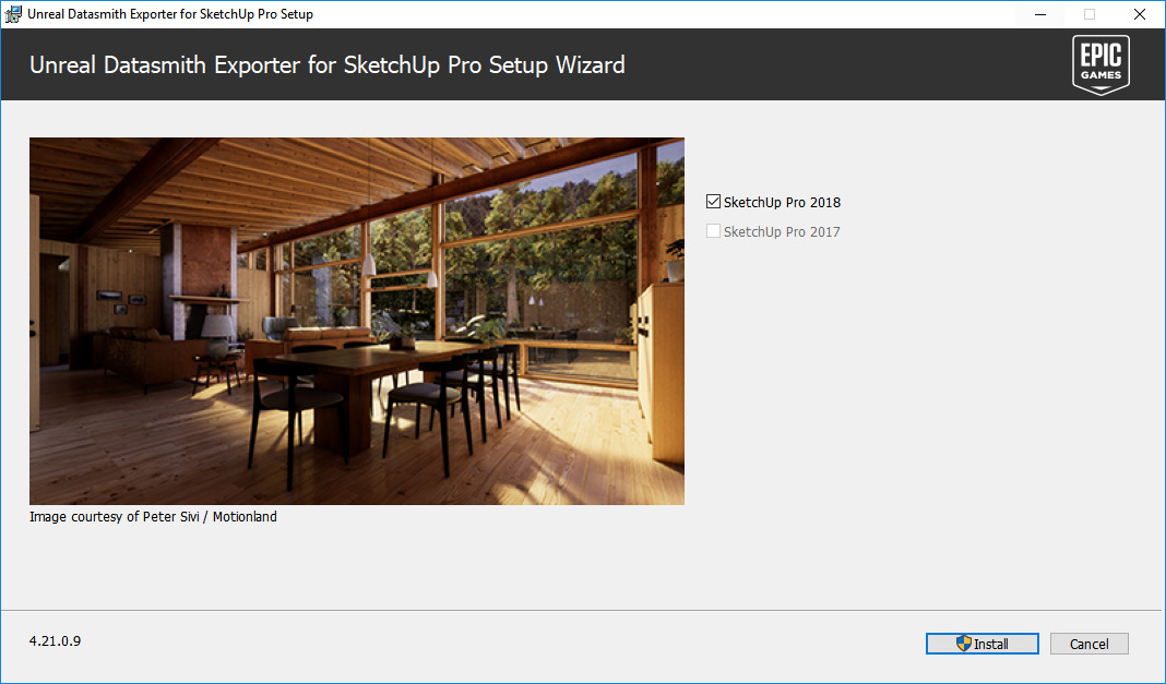 Choose SketchUp Pro versions