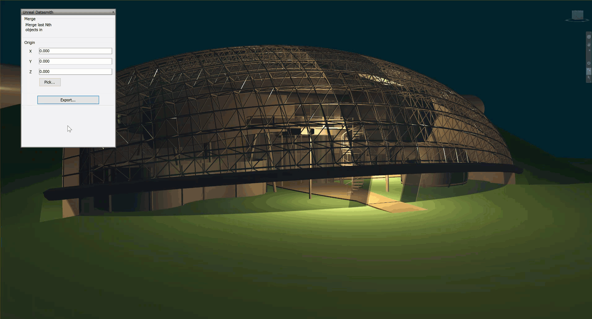 在Navisworks中选择原点