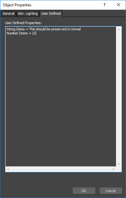 3ds Max用户定义属性中的元数据