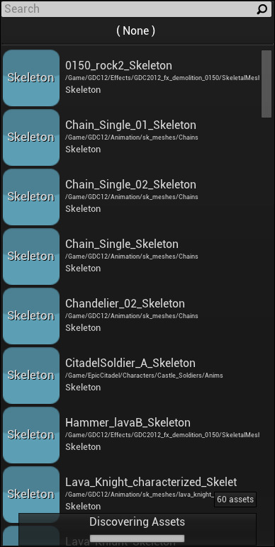 FBX骨架网格体骨架浏览器