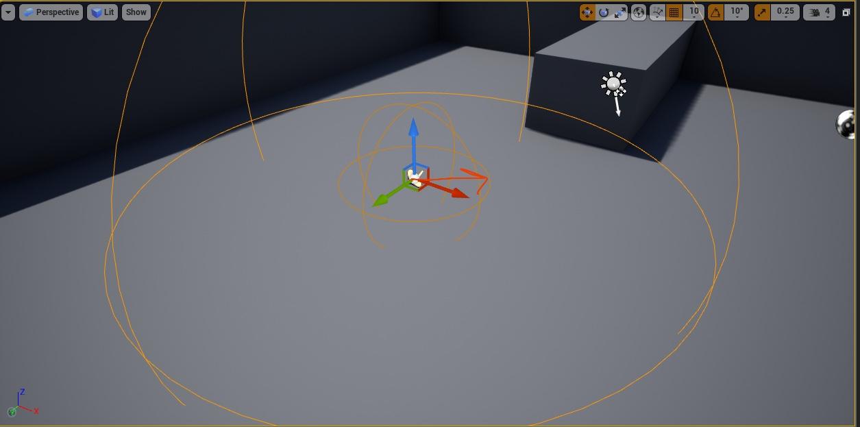 标明内半径的球体衰减