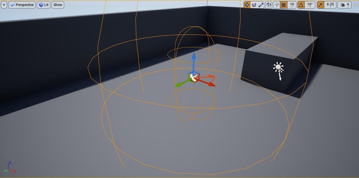 标明胶囊体半径的胶囊体衰减
