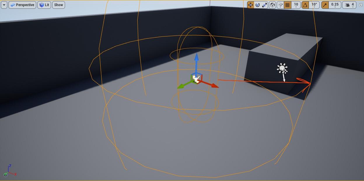 标明衰减距离的胶囊体衰减