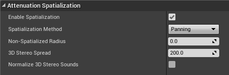 衰减空间化属性
