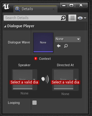 对话播放器属性