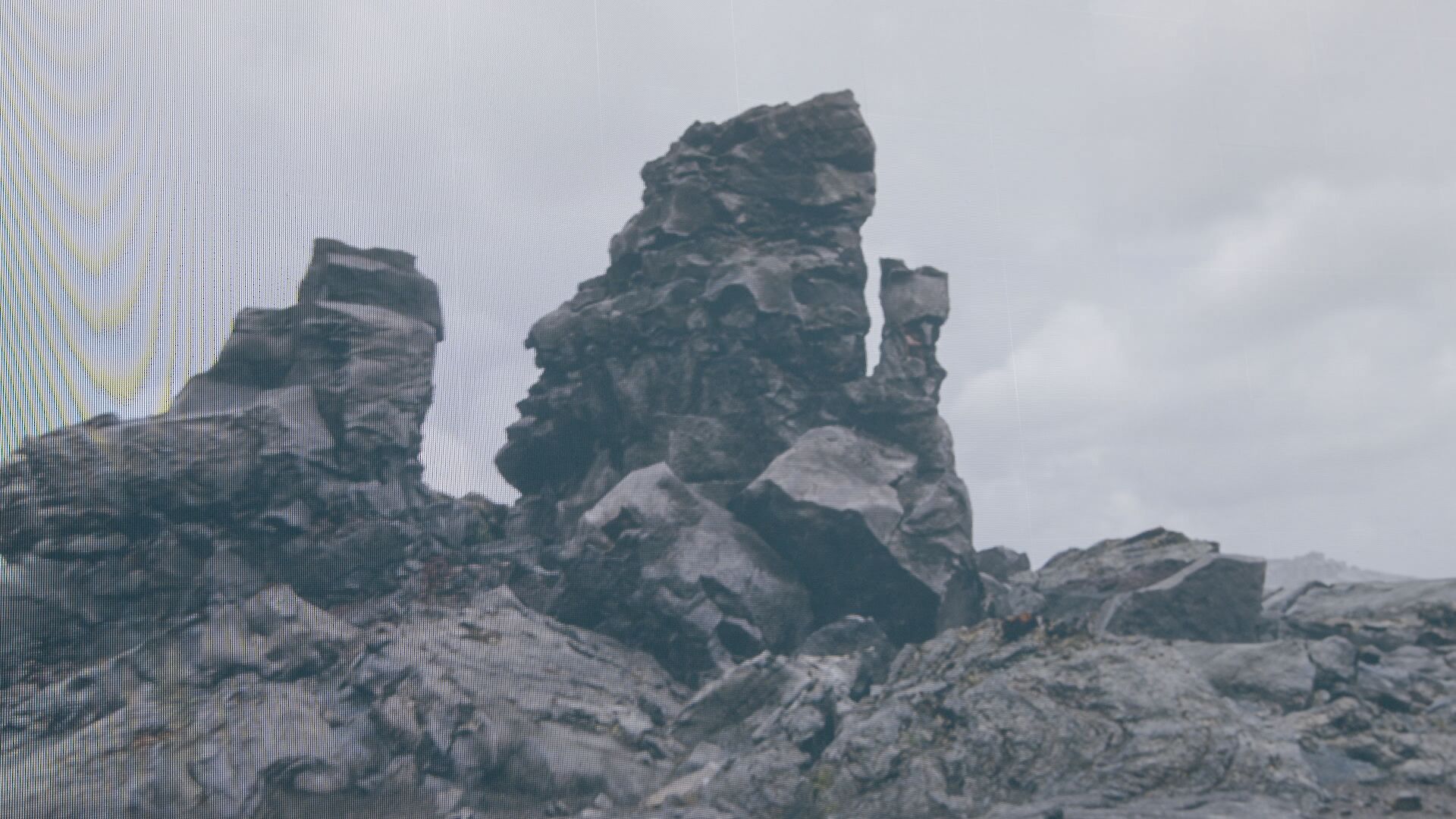 LED墙上的云纹图