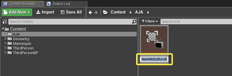 Name the Media Bundle