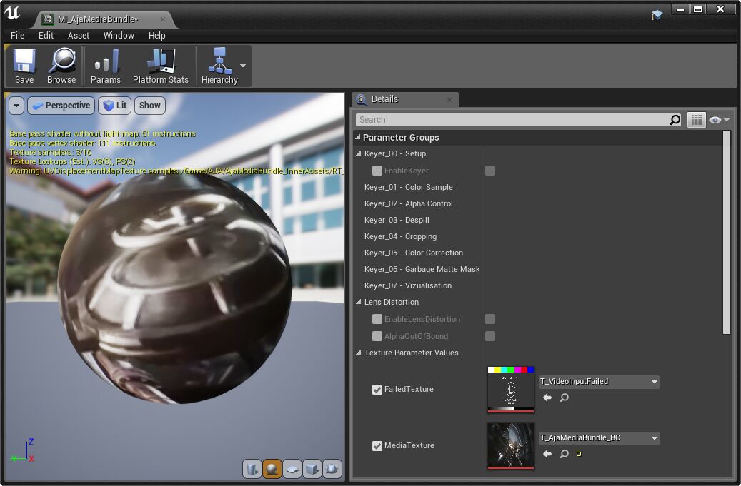 Material Instance Editor