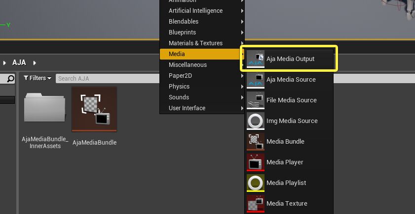 New AJA Media Output