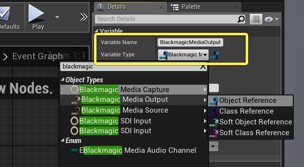 Blackmagic Media Output Object Reference