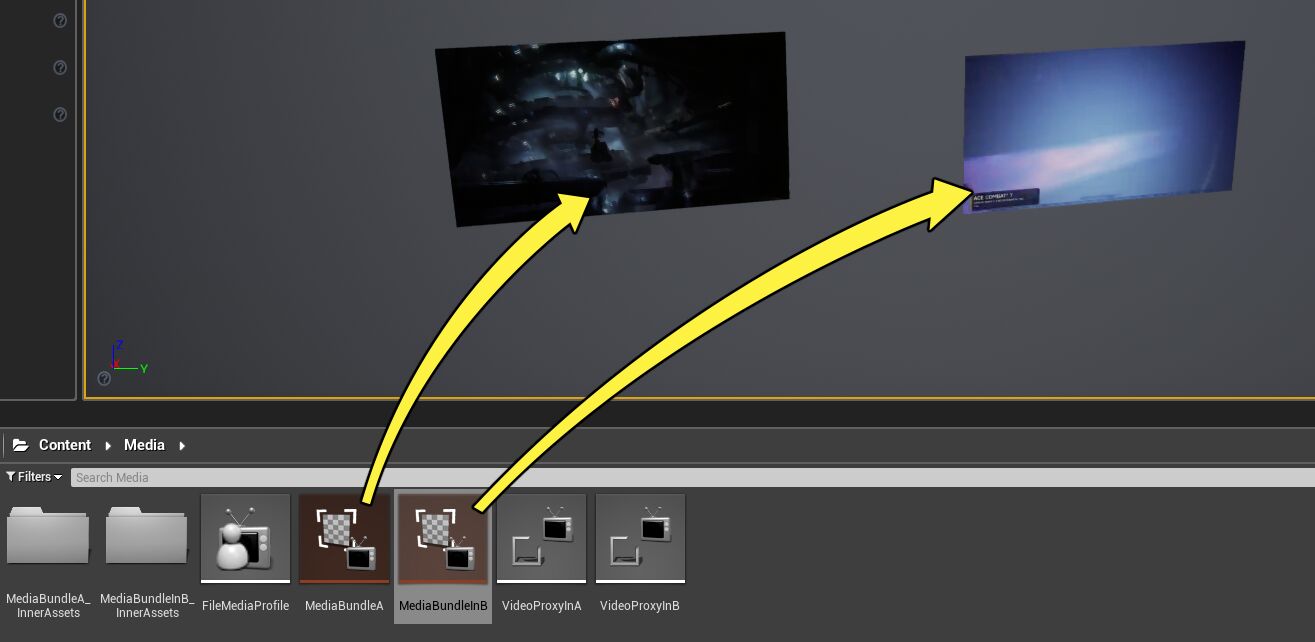 Drag and drop the Media Bundles