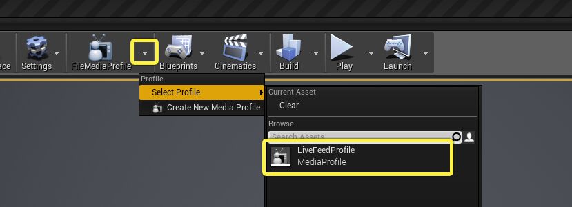 Switch Media Profiles