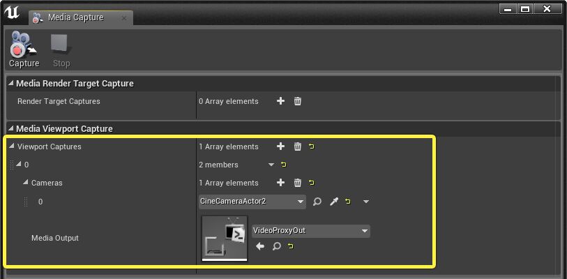 Set the Proxy in the Media Capture