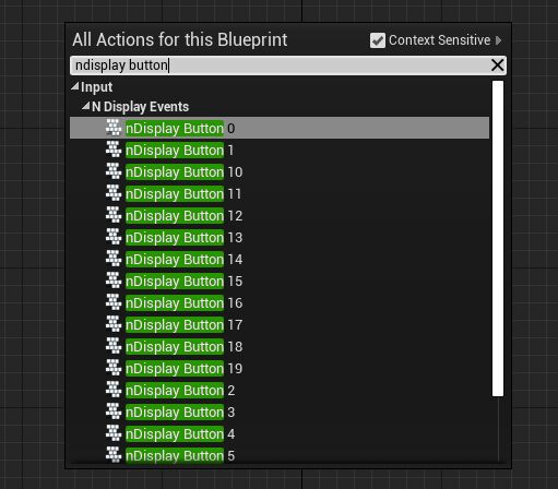nDisplay generic button events