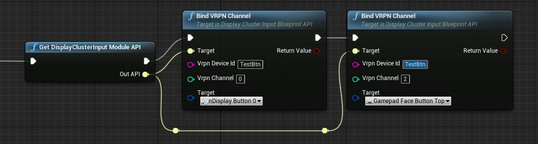 Bind VRPN Channel for button device