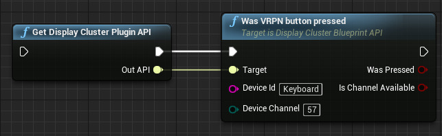 Detecting whether a VRPN button was pressed