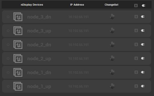 nDisplay设备列表