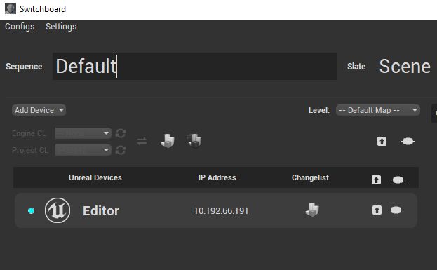 Switchboard设备已连接