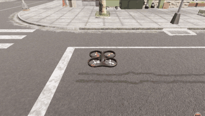 沿 OpenDRIVE 道路飞行：航点由 Town10HD 地图的道路中心线生成